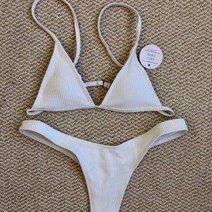 White Arlo Swim Bottom